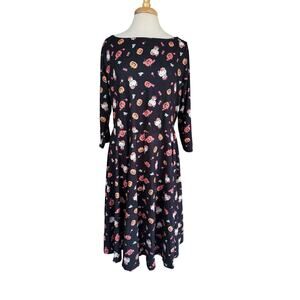 UNIQUE VINTAGE X HELLO KITTY Halloween Treats Nicole Swing Dress Size 2X Black